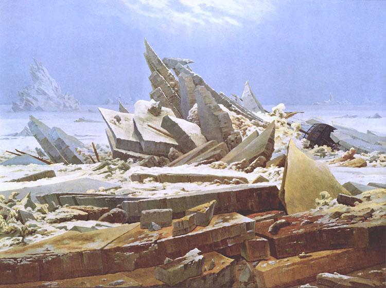 Caspar David Friedrich The Wreck of the Hope (nn03) Sweden oil painting art